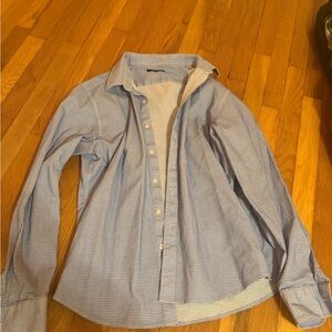 Organic Cotton Quince Blue Checkered Dress Shirt